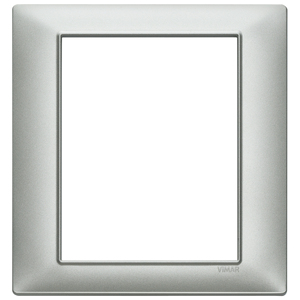 แผ่นติดผนังวิมาร์ แมตต์ ซิลเวอร์ 18.5 ซม. ยาว 2.2 ซม. สูง สำหรับสวิตช์ - Product Image 1