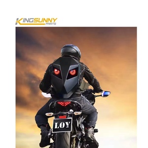 Mochila de Motocicleta Iron Man con Ojos LED Brillantes, Mochila Impermeable para <span class=keywords><strong>Casco</strong></span> de Motocicleta, Mochila Moderna para Ciclismo - Product Image 4