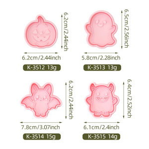 <span class=keywords><strong>Elementos</strong></span> de dibujos animados <span class=keywords><strong>para</strong></span> el hogar de Halloween, herramientas <span class=keywords><strong>para</strong></span> hornear azúcar estéreo 3D, calabaza, murciélago, escarcha, galleta, molde, herramienta de Halloween - Product Image 6