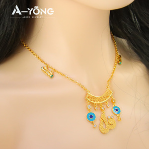 Collier de haute qualité Ayong Jewelry, plaqué or, avec nom <span class=keywords><strong>arabe</strong></span>, style <span class=keywords><strong>arabe</strong></span>, collier avec lettres - Product Image 1