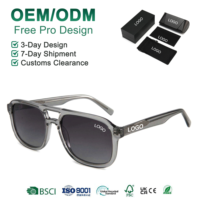 Lunettes de soleil Mellume polarisées rétro en acétate, style étroit, pour hommes et femmes, avec logo personnalisé, monture classique petite, protection UV400, unisexe