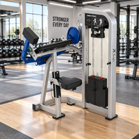 STELLARWAY Machine à Curls Biceps Professionnelle avec Câble en Acier Revêtu de Nylon de 6,35 mm pour Entraînement des Bras