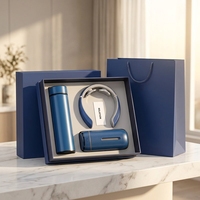 Coffret Cadeau Luxe en Acier Inoxydable : Masseur Cervical, Chauffe-Mains, Batterie Externe, Tasse Isotherme – Idéal pour la Remise de Diplôme ou Noël