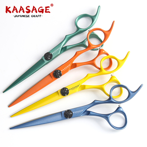 Professionale giapponese salone barbiere cesoie per <span class=keywords><strong>capelli</strong></span> colorati <span class=keywords><strong>capelli</strong></span> colorati taglio e diradamento forbici in acciaio inox lama - Product Image 1