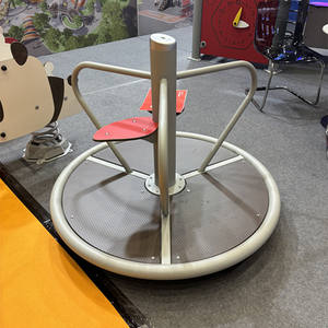Équipement de terrain de jeu Merry Go non alimenté pour enfants <span class=keywords><strong>rond</strong></span>-<span class=keywords><strong>point</strong></span> jouet d'extérieur fournisseur chinois pour jardin préscolaire plaque galvanisée - Product Image 1