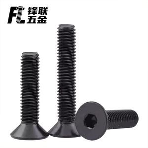 Tornillos de Cabeza Plana con Hexágono Interior Fenglian M5 M6 M8, Acero Inoxidable 304 DIN7991 A2-70, Oxidación y Ennegrecimiento - Product Image 1