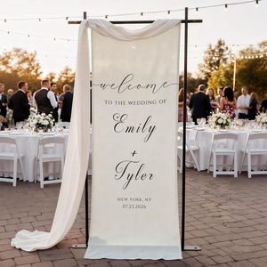 Letrero para Silla Conmemorativa de Boda 155x55in para Ceremonia, Decoración de Asientos Reservados, Resistente al Desgaste y al Polvo, Modelo ZB025 - Product Image 1