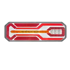 Lampu LED Samping Kuning Merah LED, Lampu Ekor Trailer Mobil Truk Lampu LED Mundur Plat Nomor