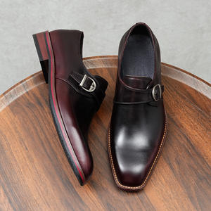 Chaussures pour hommes en cuir véritable haut de gamme, à bout pointu, à enfiler, pour le bureau, les loisirs, tendances de la mode automne - Product Image 5