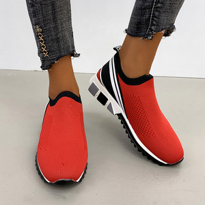 <span class=keywords><strong>Scarpe</strong></span> da Corsa Casual da <span class=keywords><strong>Donna</strong></span> Nuove Traspiranti con Tomaia in Mesh Tinta Unita, Suola Spessa in <span class=keywords><strong>Denim</strong></span>, Punta Chiusa, Slip-On, Resistenti all'Usura - Product Image 4