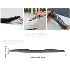 Alerón trasero universal de 120 cm para maletero, alerón de techo con aspecto de carbono, material TPU, para Tesla, Benz, BMW, Audi, Civic, Subaru - Product Image 4