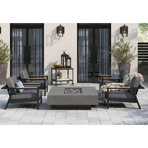 Outdoor chair  garden chair patio furniture new aluminum armchair with cushion
