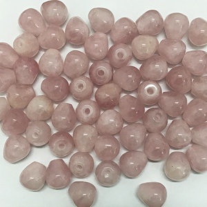 Globos de cuarzo rosa Bolas de cristal natural para hacer joyas Cuentas de cristal grandes para rodillos de masaje facial - Product Image 6