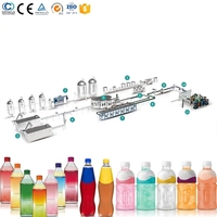 Ligne de production d'emballage automatique de boissons gazeuses en bouteille pour animaux de compagnie