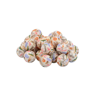 Nouveau produit 2025 personnalisé sans Bpa sûr silicone perles imprimées enfants bijoux à bricoler soi-même collier perle pour enfants fabrication de bracelets
