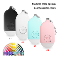 Nouvelle lampe torche anti-agression rechargeable, alarme intelligente anti-agression, alarme personnelle d'extérieur 130 dB, alarme de sécurité, porte-clés d'autodéfense