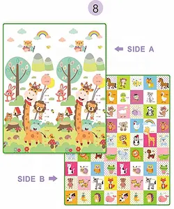 2023 China Supplier High Quality Large Size Reversible Side design Foldable Baby Care Play Mat
