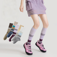 Nouvelles chaussettes de sport tricotées à compression pour jeunes femmes 2026 – Printemps/Été – Yoga, course, cyclisme – Amincissantes et très élastiques
