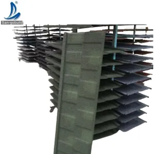 屋根タイルAluzinc屋根シートカラーストーンコーティング金属中国製インド人気販売