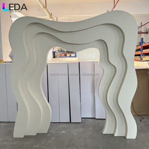 LEDA Elegant Wedding Arch Party Decoration Supplies N Shape Design Wedding Stand Acrylique Backdrop - Product Image 1