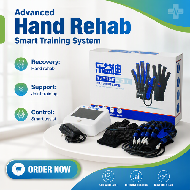 Rehabilitation Robotic Gloves for Hand Therapy-Pneumatic Finger Training Daily Training Stroke Paralysis Hemiplegia Glove