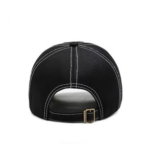 Casquette de baseball unisexe sportive en toile imprimée à 6 panneaux, réglable, avec boucle en cuivre doré, style printemps-été, brodée - Product Image 4