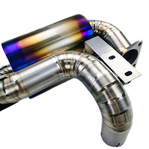 Silencieux d'échappement en titane Kaze <span class=keywords><strong>Ferrari</strong></span> F360 Modena avec tuyau de 63 mm et embouts de 76 mm X4 pour 2000-2005 - Product Image 5
