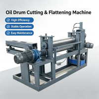 Metall trommel schneid-und Abflachung maschine Fass blech walz maschine Abfall fass schneide maschine