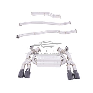 Silenciador Catback de escape de sonido agresivo para BMW F87 <span class=keywords><strong>M2</strong></span> Competition M2C S55 3,0 T <span class=keywords><strong>2018</strong></span> + con puntas de escape cromadas negras - Product Image 6