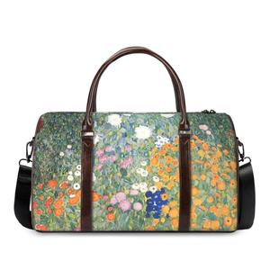 Bolso de viaje Unisex con pintura al óleo de flores, envío directo, estampado a pedido, bolso Wanderlust, bolso de viaje espacioso duradero para hombres - Product Image 3