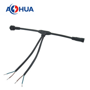 ODM T 모양 스플리터 1 3 방수 커넥터 TP03 2 핀 방수 IP65 LED 조명 프로젝트 - Product Image 2