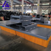 Balayeuse pour excavatrice ISO9001, balai durable de 1500 mm de largeur pour l'entretien routier et le nettoyage des chantiers