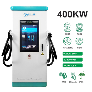 Station <span class=keywords><strong>de</strong></span> recharge rapide pour véhicules électriques Ruisu 400KW DC, IP55, RFID, <span class=keywords><strong>code</strong></span> QR, hub <span class=keywords><strong>de</strong></span> recharge commercial, OCPP1.6J/2.0, norme mondiale, nouvelle - Product Image 1