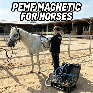 Appareil de physiothérapie animale à champ électromagnétique pulsé haute puissance (PEMF) avec boucle PEMF - Product Image 1
