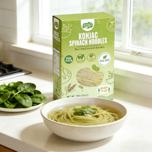 Noodles Istantanei Non-OGM Senza Olio, Pasta di Konjac e Spinaci Pronta da Mangiare, Non Necessita di Cucinare - Product Image 6