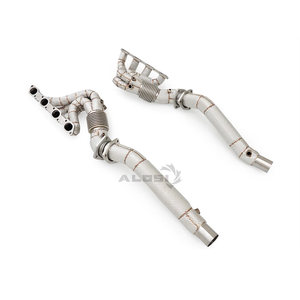 Colector de escape de acero inoxidable de alto rendimiento <span class=keywords><strong>Fengcai</strong></span> de 1.5 mm para Ferrari 430 4.3L 2004-2005, tubos de escape aislados para automóvil - Product Image 1