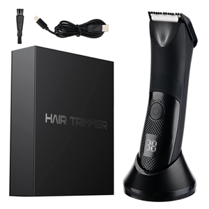 <span class=keywords><strong>OEM</strong></span> ODM LED ekran özel etiket saç kesme seti profesyonel erkekler düzeltici şarj edilebilir elektrikli akülü saç düzeltici - Product Image 1