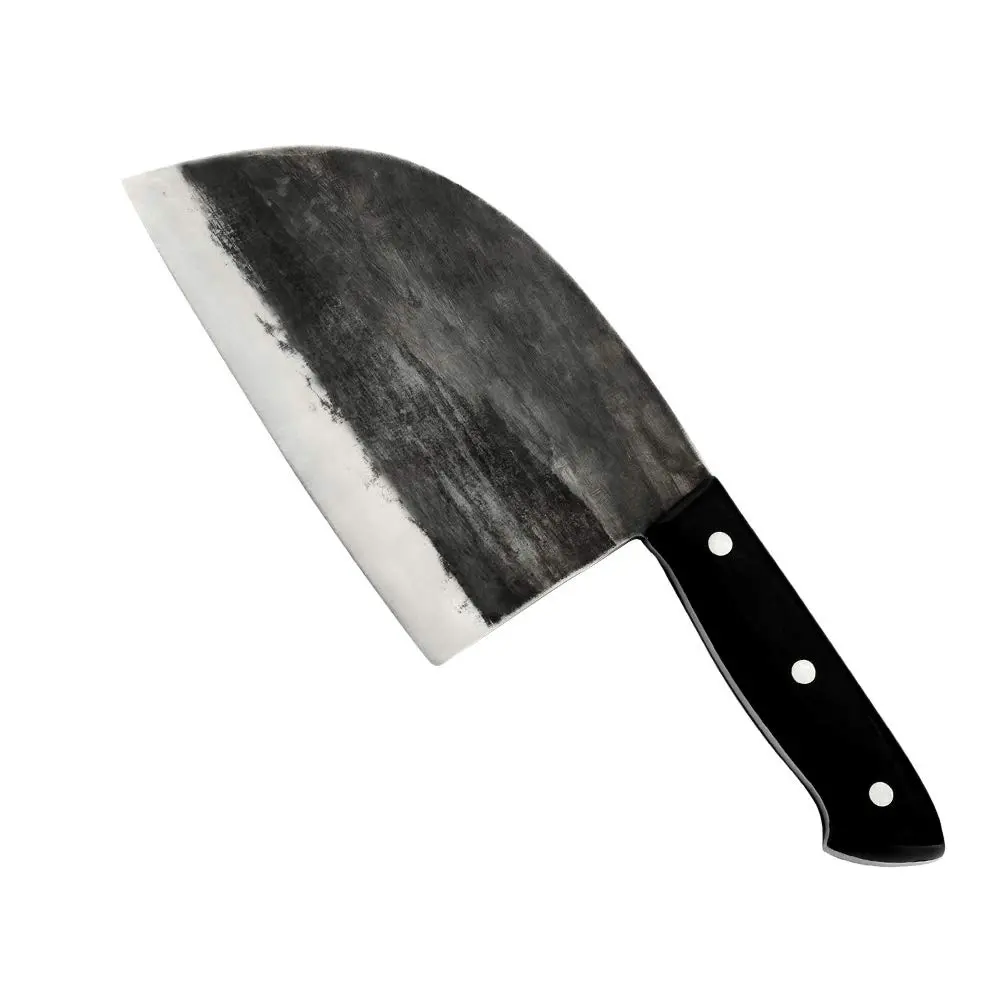 High Carbon Steel Hand-forged Kitchen Knife Chopper Meat Cleaver Butcher Knife Full Tang Filleting Knife