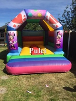 Château gonflable Mickey Mouse à livraison rapide, pour les fêtes d'enfants, adorable maison de jeu gonflable de dessin animé, trampoline gonflable, jouet de rebondissement