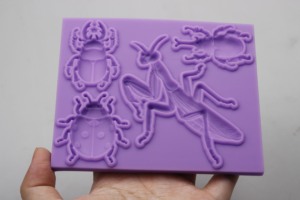 Molde de silicona para fondant de escarabajo, molde de insecto para dulces, chocolate, arcilla, polímero, decoración de pasteles, adornos para cupcakes, ecológico y reutilizable - Product Image 6