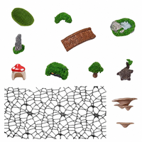 Accessoires pour terrarium : Enclos 3D à thème pour araignées sauteuses, cachette pour insectes, plateforme de basking, aménagement paysager pour reptiles, décoration pour petits animaux de compagnie