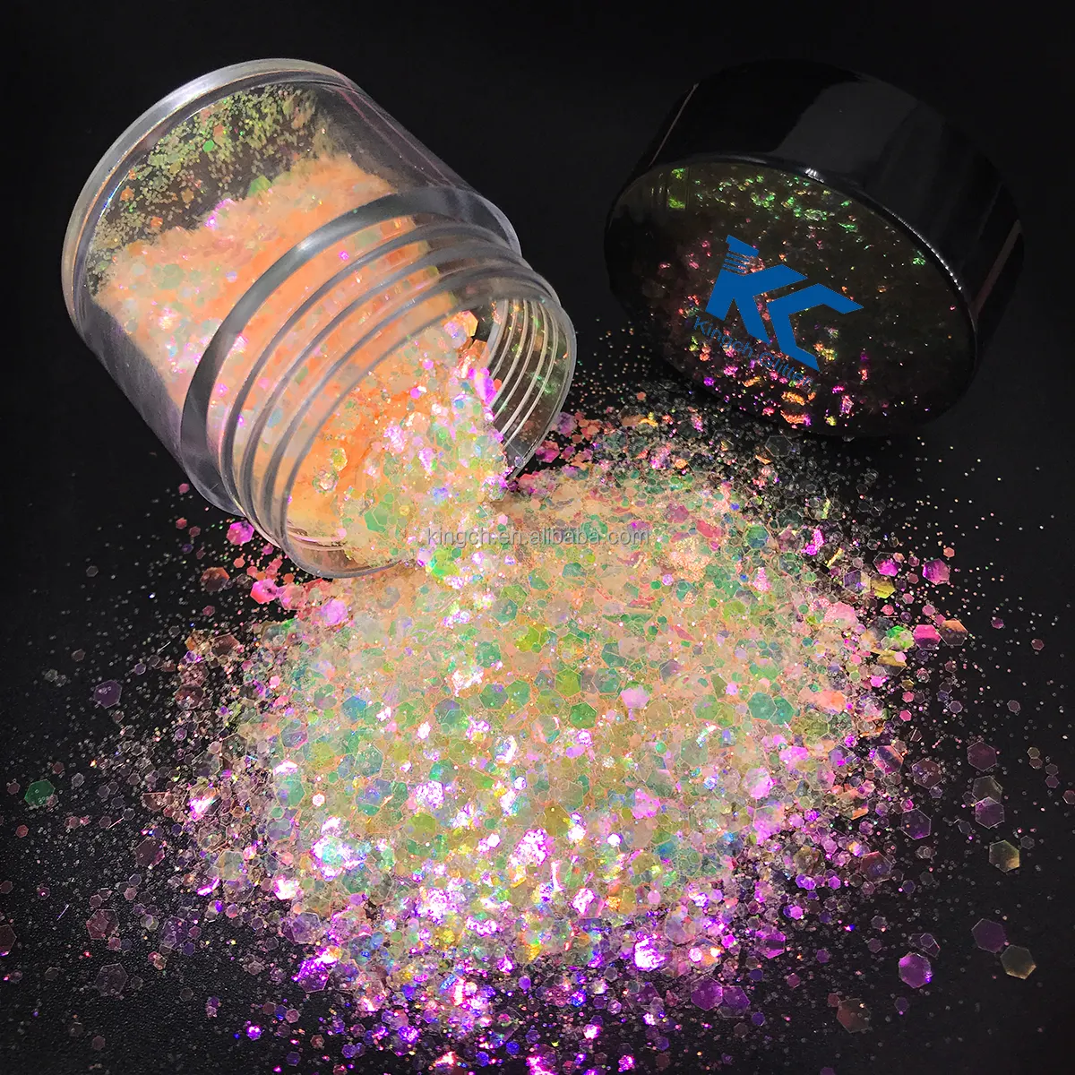 Bulk Iridescent Opal Glitter Mix Size Chunky Glitter For Craft Decoration Glitter