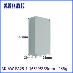 165x95x39mm Boîte d'extension électrique à montage à vis Boîtier étanche Ip65 Boîtes de jonction en aluminium moulé sous pression pour carte Pcb - Product Image 3