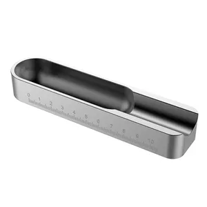 Sigaar Asbak, Sigaar Reizen Asbak, Metalen Asbak (Zilver)-Gemaakt Van Massief Aluminium