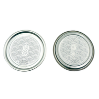 Couvercles en aluminium à décoller facilement avec logo personnalisé, en carton, couleurs argent/or, matériaux recyclés, qualité alimentaire, pour boîtes JHF