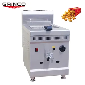 Gainco Manufacturer Best Price Kitchen Restaurant Gas Deep Temperature Control Fryer