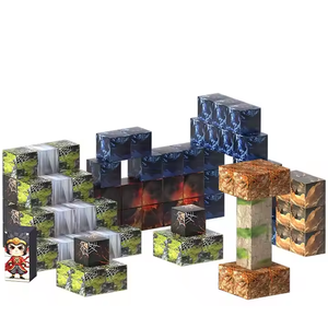 Vente en gros de moi-même série mondiale cube magnétique puzzle pour enfants jouet assemblé jeu blocs de construction jouets pour enfants - Product Image 1