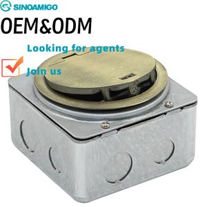 SINOAMIGO Enchufe de <span class=keywords><strong>Suelo</strong></span> Redondo Impermeable, <span class=keywords><strong>Caja</strong></span> Empotrada para <span class=keywords><strong>Suelo</strong></span>, Enchufe Emergente para <span class=keywords><strong>Suelo</strong></span> de Mármol - Product Image 1