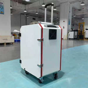 <b>Portable</b> <b>Trolley</b> Case Style Industrial Pulse Laser Cleaning Machine 100W 200W 300W Air Cooling With Raycus Max JPT Laser Source - Product Image 1