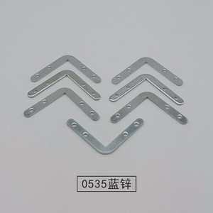 Hongzun Photo Frame Corner <b>Bracket</b> 4 Hole Blue Zinc Plated Stainless Steel Fixing Plate For Furniture Hardware - Product Image 2